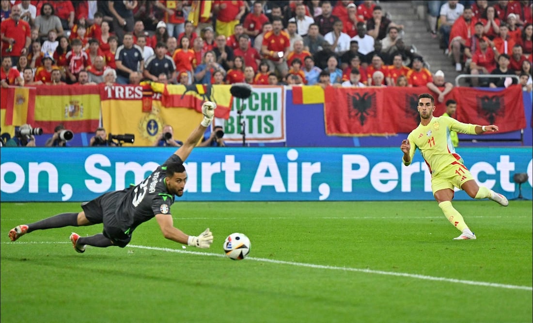 Ferran Torres marcó el gol del triunfo español. FOTO: AFP