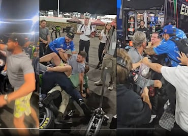 Dos pilotos provocan una palea campal luego de una carrera de NASCAR
