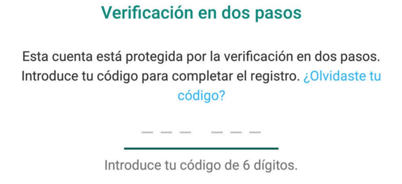 WhatsApp mejora su seguridad con la verificación de dos pasos