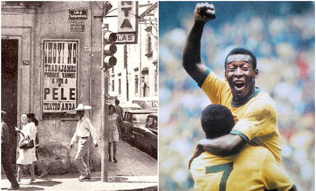 Pelé paralizó a México en la Copa del Mundo de 1970. Foto: Especial