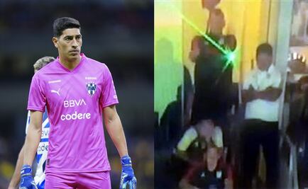 'Pu... cag...', portero de Rayados mandó mensaje a Nahuel Guzmán por molestarlo con láser desde el palco