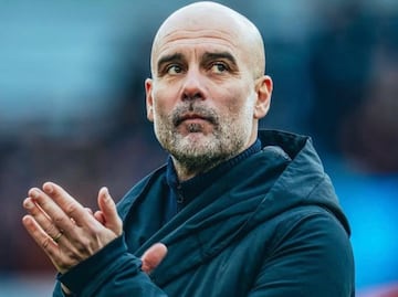 Así reaccionó Guardiola tras la derrota del Manchester City contra Aston Villa