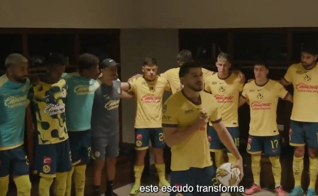 Henry Martín dio esta arenga antes de que América lograra el tricampeonato ante Monterrey. Foto: Especial