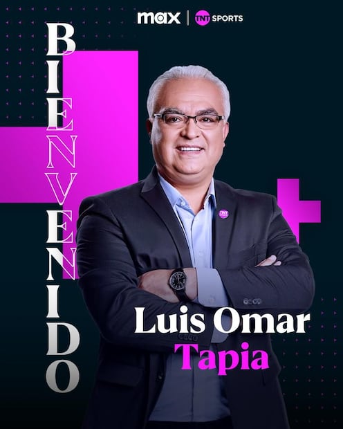 Luis Omar Tapia fue anunciado como el nuevo comentarista de TNT Sports . Foto: Especial