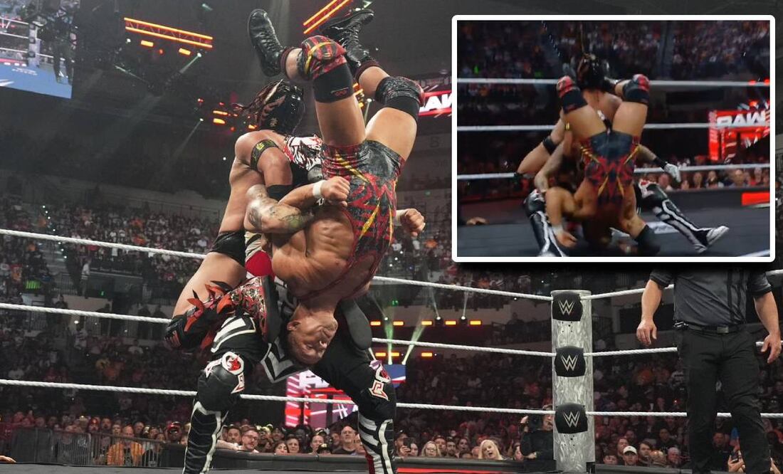 Penta Zero Miedo estuvo a punto de lesionar de gravedad a Chad Gable. Foto: Especial