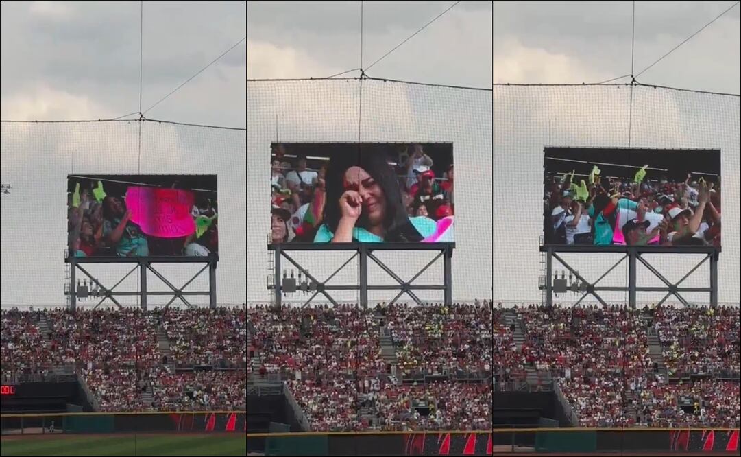 La aficionada no pudo evitar las lágrimas tras anunciar tan excelente noticia. FOTO: Captura