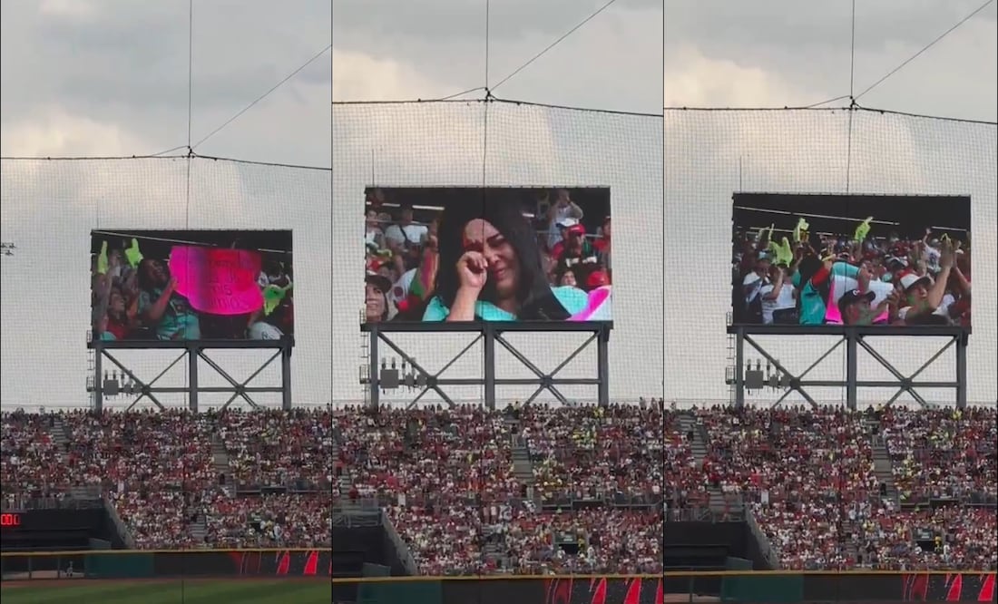 La aficionada no pudo evitar las lágrimas tras anunciar tan excelente noticia. FOTO: Captura