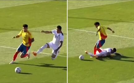 Luis Díaz sufrió una brutal entrada que de milagro no lo lesionó antes de que empiece la Copa América