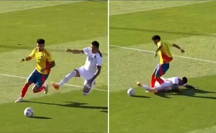 Luis Díaz sufrió una brutal entrada que de milagro no lo lesionó antes de que empiece la Copa América