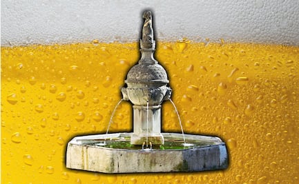 En esta ciudad hay ¡una fuente pública de cerveza!