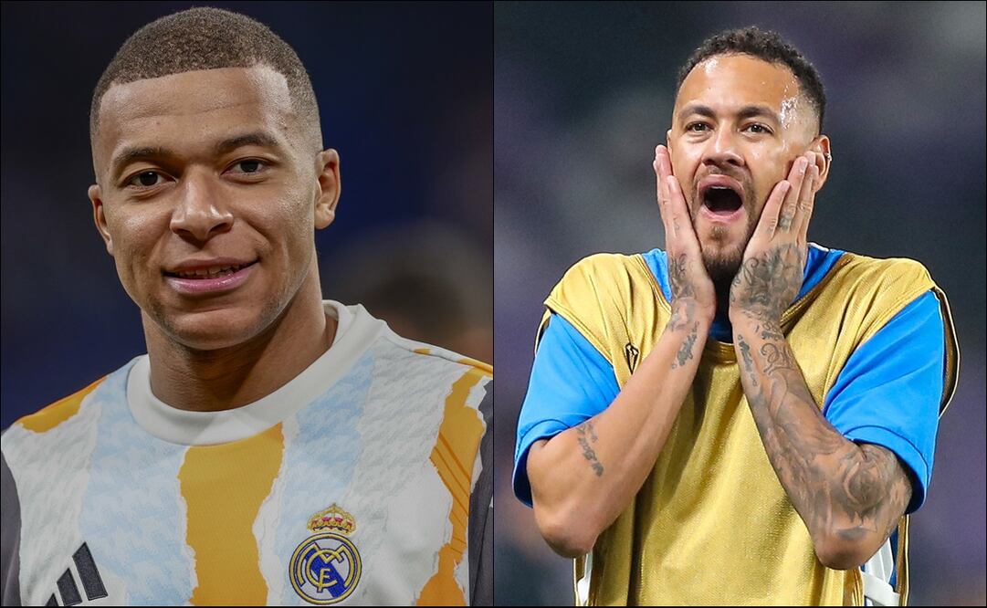 Kylian Mbappé se quita de encima la polémica con Neymar y responde: "lo respeto mucho" - Fotos: AP y AFP