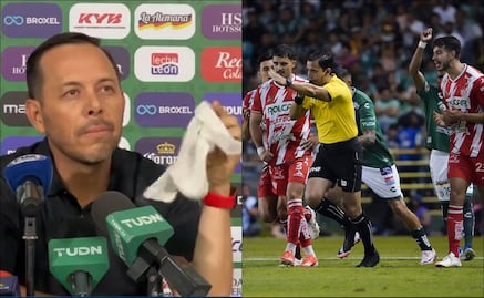 ¿Protesta contra el arbitraje? Lalo Fentanes mostró un pañuelo blanco tras el empate contra el León