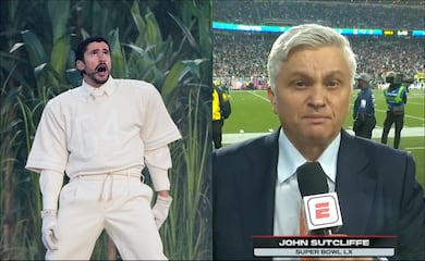 John Sutcliffe, de ESPN, soltó lágrimas tras el show de Bad Bunny en el medio tiempo del Super Bowl