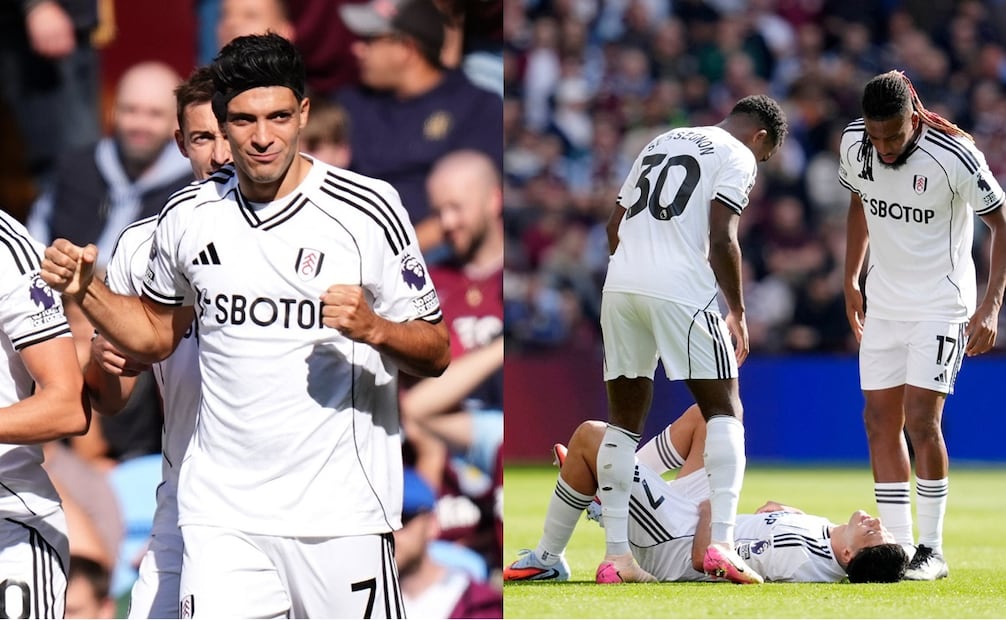 Raúl Jiménez durante la Jornada 6 de la Premier League entre Fulham y Aston Villa - Fotos: AP/AFP