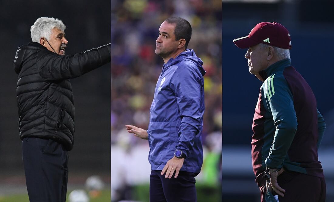 Ricardo Ferreti, André Jardine y Javier Aguirre - Fotos: Imago7