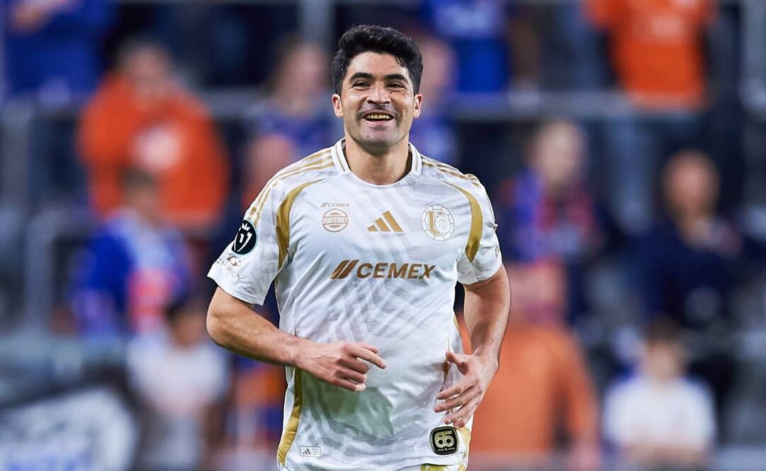 Nicolás Ibáñez festeja el gol del empate ante Cincinnati. Foto: @TigresOficial