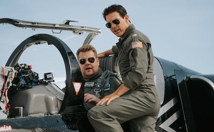Tom Cruise lleva a volar a James Corden como en “Top Gun: Maverick”