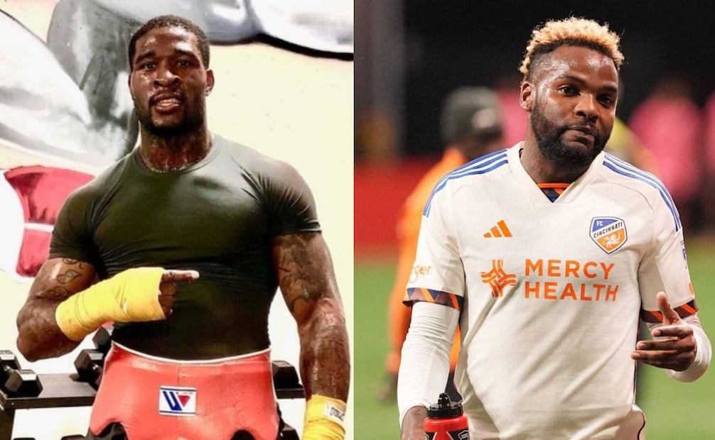 Quashawn Toler con un sólo golpe le fracturó la mandíbula a Aaron Boupendza, delantero del FC Cincinnati. Foto: Especial