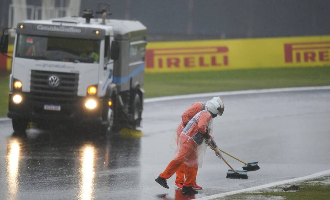 En el GP de Brasil no hubo condiciones necesarias para llevar la Qualy. Foto: AP.