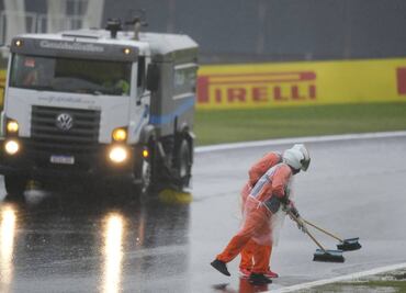 Suspenden Qualy del Gran Premio de Brasil por la lluvia