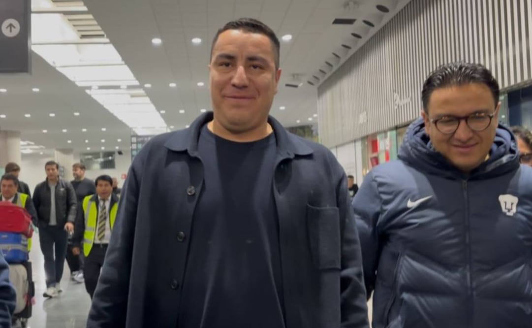 El director técnico de 37 años arribó a la capital mexicana para tomar las riendas del Club Universidad Nacional. Foto: El Universal.