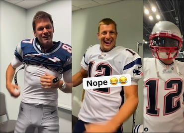 ¿Regresan del retiro? Tom Brady y Rob Gronkowski volvieron a vestir los colores de los Patriots