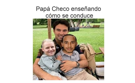 "Checo" Pérez se vuelve a subir al podio, aquí los mejores memes