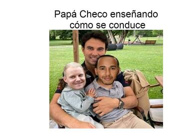 "Checo" Pérez se vuelve a subir al podio, aquí los mejores memes