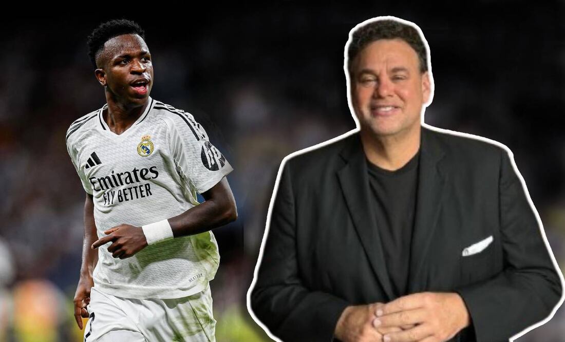 Vinícius Junior y David Faitelson. FOTO: Especiales