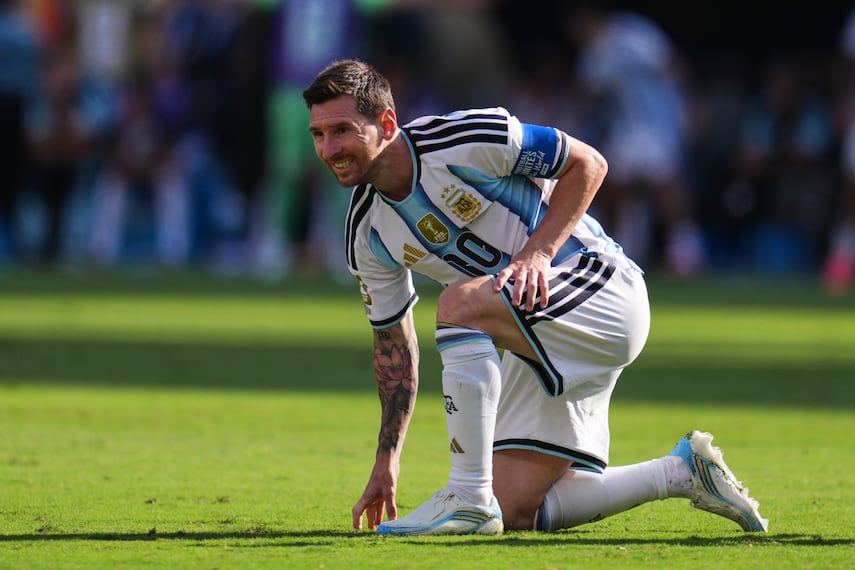 Lionel Messi, durante la final del Mundial de 2026 entre España y Argentina - Foto: AP