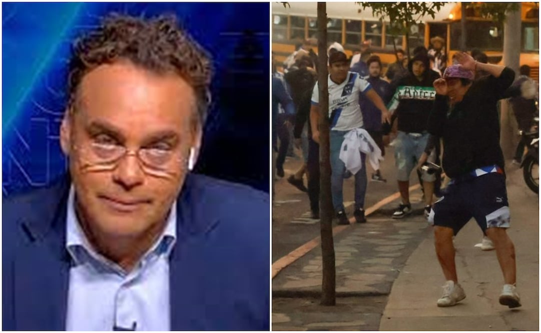 Faitelson en ESPN y aficionados de Rayados en Guatemala / FOTO: Capturas