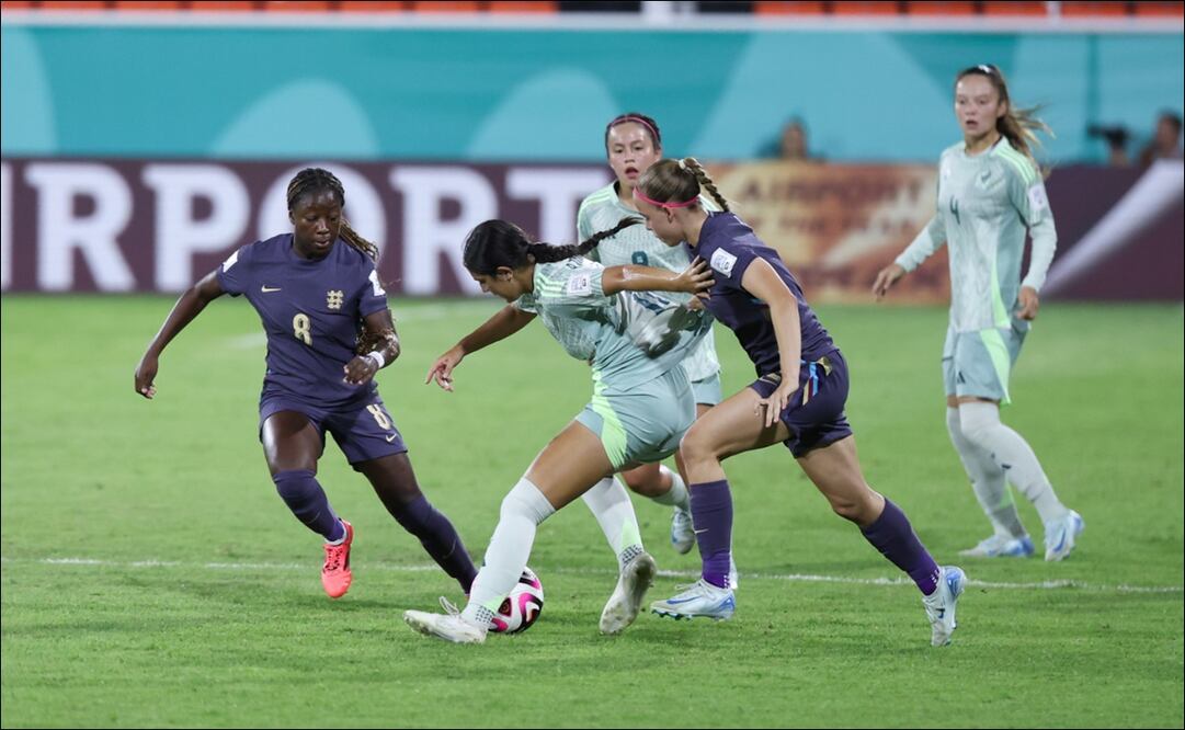 La Selección Mexicana Femenil Sub 17 cayó 4-2 ante Inglaterra en el Mundial 2024. FOTO: @Miseleccionfem