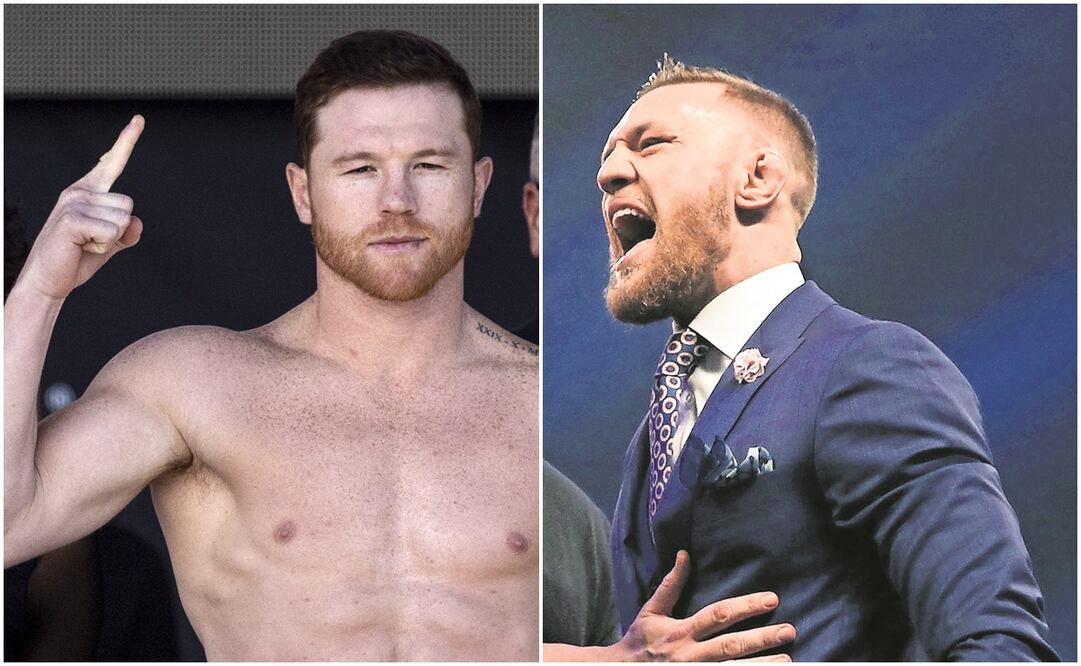 Saúl 'Canelo' Álvarez y Connor McGregor / FOTO: AP y EFE