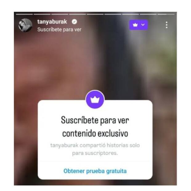 Tanya Burak anunció que venderá su contenido exclusivo en Instagram. Foto: Especial