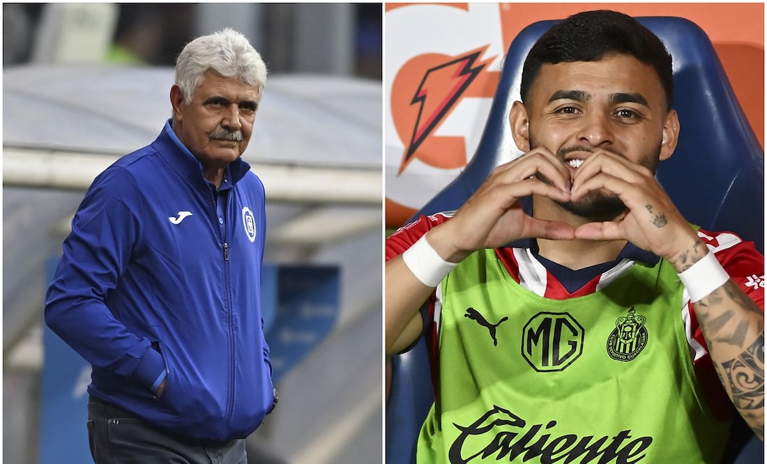 Ricardo Ferretti como técnico de Cruz Azul y Alexis Vega ante Pumas / FOTO: Imago7