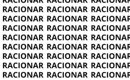 Solo una mente muy ejercitada puede encontrar la palabra RACIONAL en solo 5 segundos