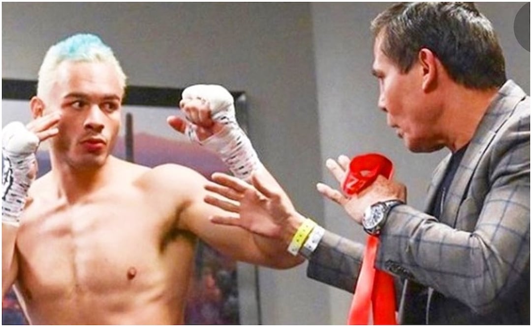 Julio César Chávez y su hijo previo a una pelea del Jr / FOTO: Instagram @jcchavezjr