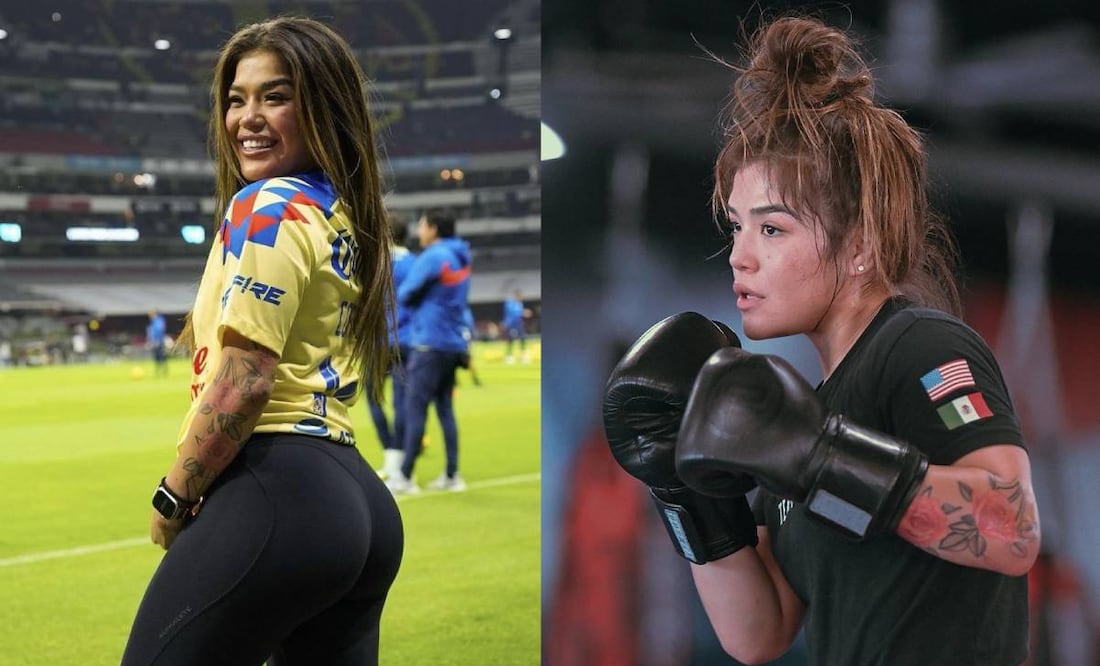 Tracy Cortez demostró que es una fiel seguidora de las Águilas. Foto: Especial