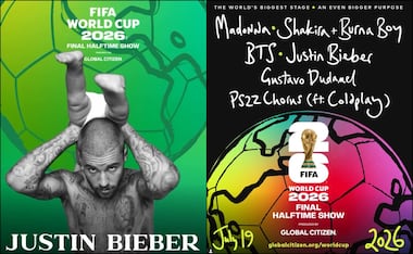 Justin Beiber se une al show del medio tiempo de la FInal de la Copa del Mundo 2026. FOTOS: @fifa