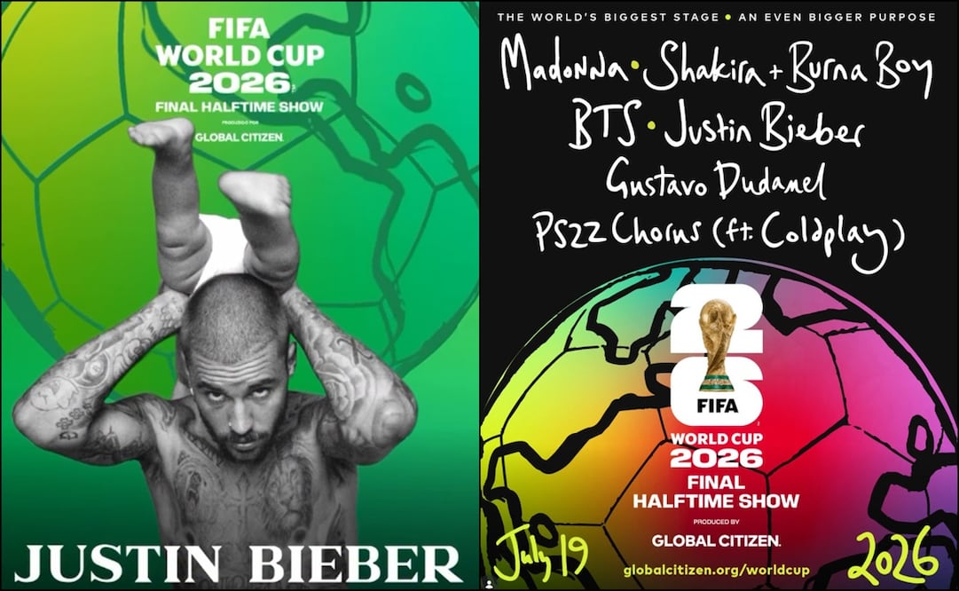 Justin Beiber se une al show del medio tiempo de la FInal de la Copa del Mundo 2026. FOTOS: @fifa