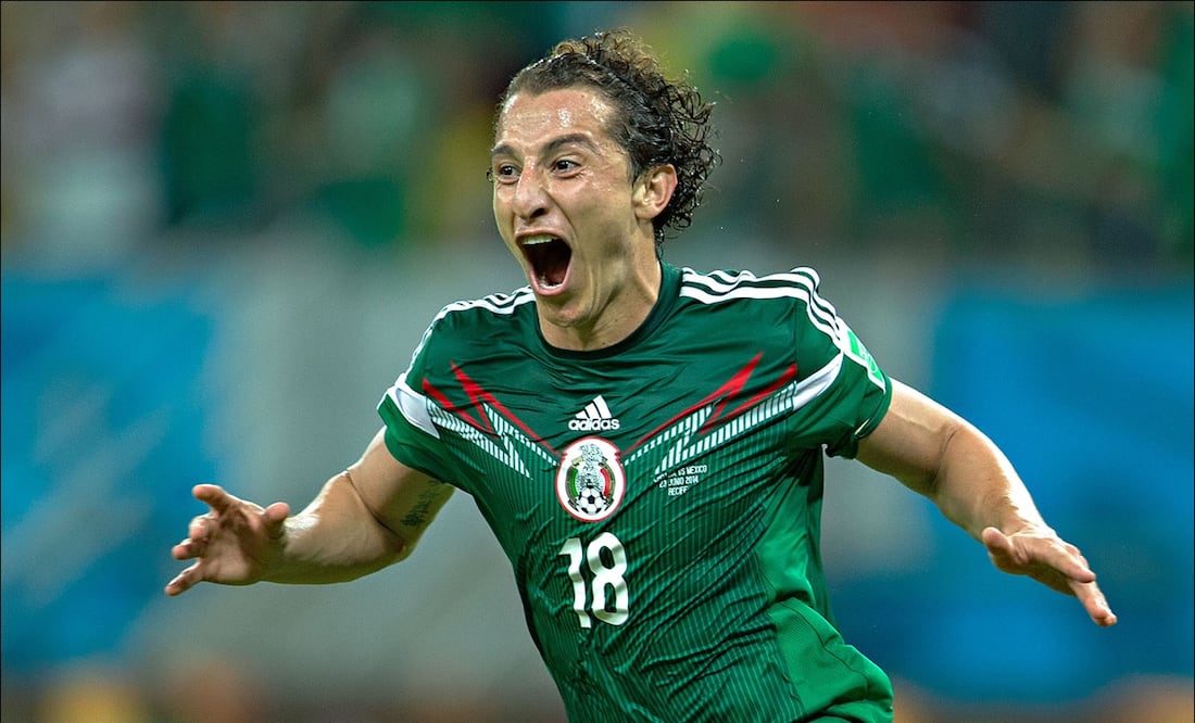 Andrés Guardado fue convocado a Brasil 2014, en la que marcó su primer y único gol en los mundiales, en el minuto 74' ante Croacia. FOTO: IMAGO7