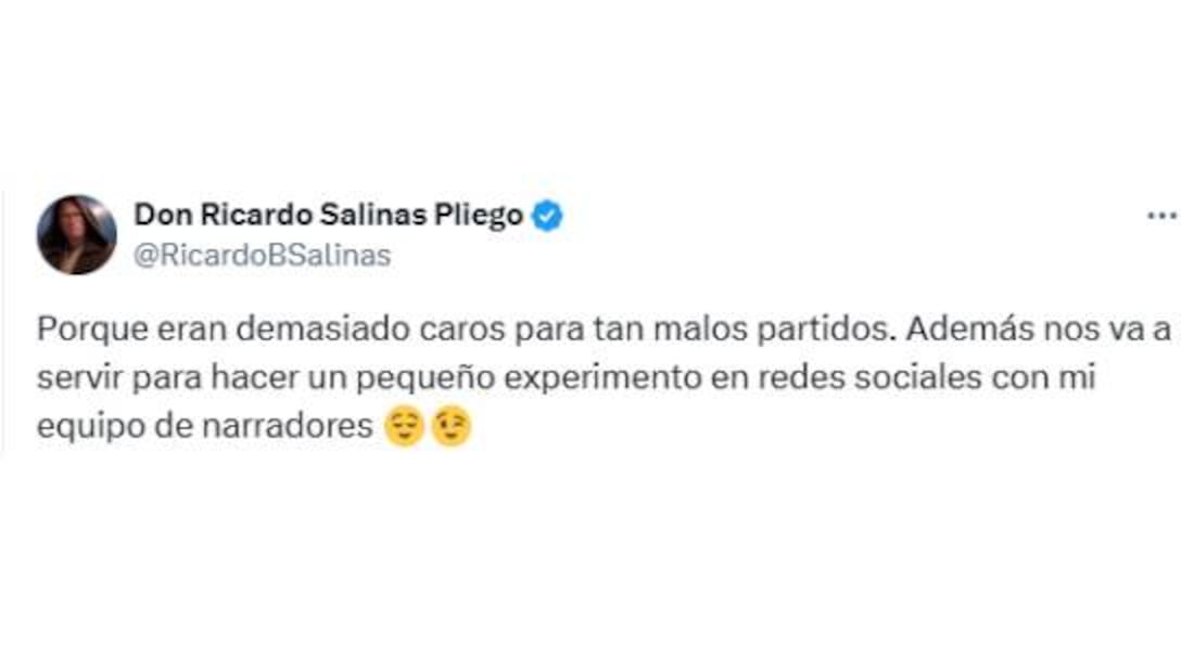 Esta es la razón por la que Ricardo Salinas Pliego decidió que TV Azteca no compró los derechos de transmisión de Copa Oro. Foto: Especial