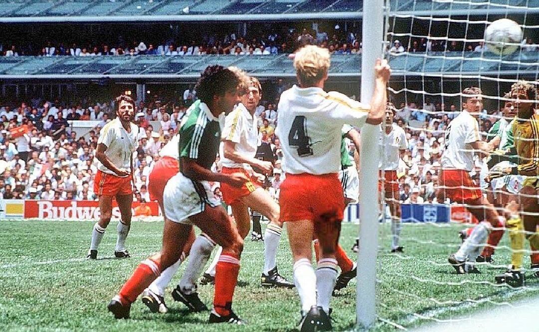 Gol de Hugo Sánchez en el Mundial de 1986 Foto: Especial