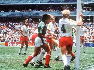 Este fue el único gol que anotó Hugo Sánchez en Copas del Mundo, en México 86