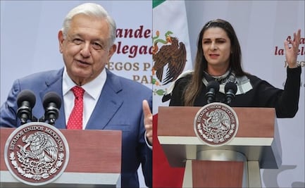 AMLO defiende a Ana Gabriela Guevara ante cuestionamientos de medios y le 'cuelga presea de bronce'
