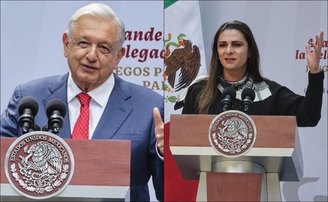Andrés Manuel López Obrador y Ana Gabriela Guevara. FOTOS: @CONADE