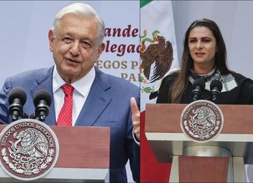 AMLO defiende a Ana Gabriela Guevara ante cuestionamientos de medios y le 'cuelga presea de bronce'