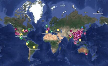 Mapa virtual de la propagación del coronavirus en Google