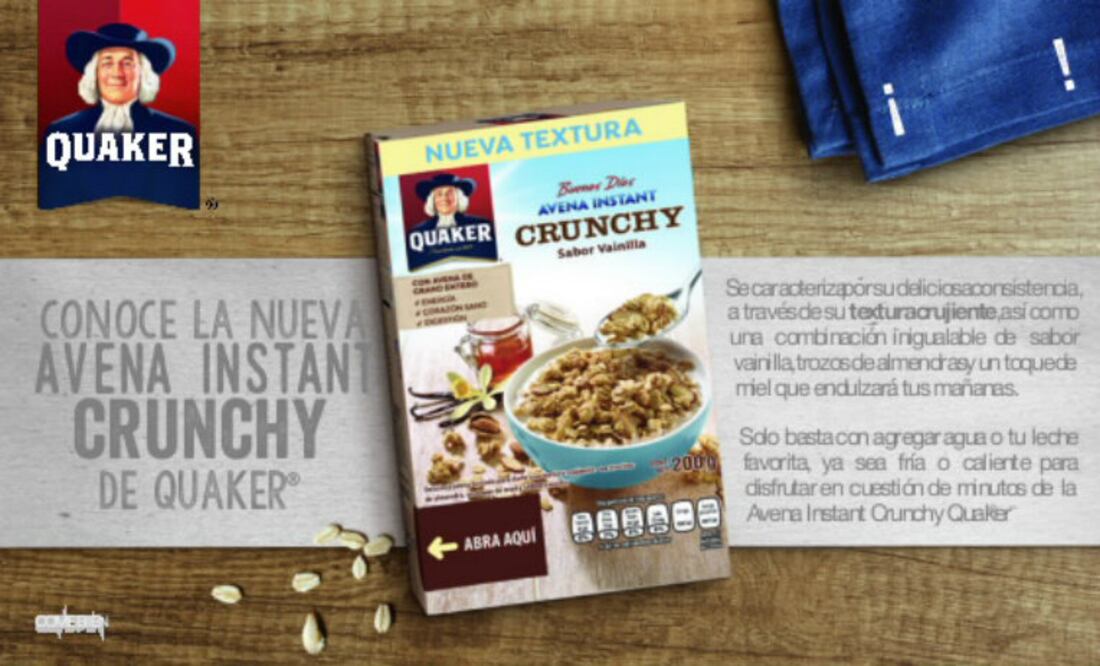Imagen cortesía Quaker
