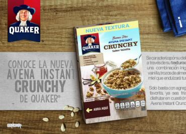 Trivia: Conoce y disfruta la nueva Avena Instant Crunchy de Quaker